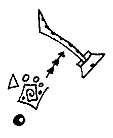 Well, you blow here and you move your fingers up and down the outside here